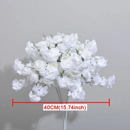 White Cherry blossom row runner flower