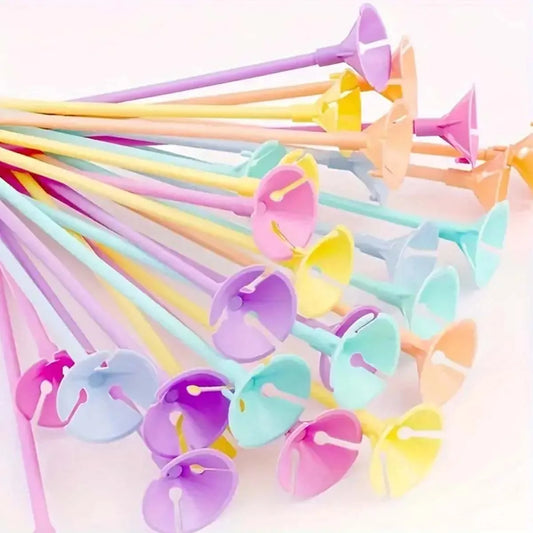 20/40pcs Mixcolor 32cm balloon stick rods