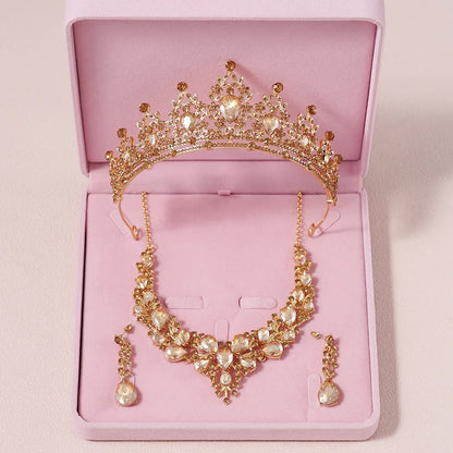 Zitania bridal  pink-colour lady crown