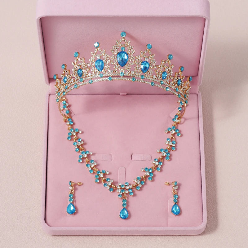 Zitania bridal  pink-colour lady crown
