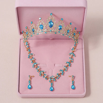 Zitania bridal  pink-colour lady crown
