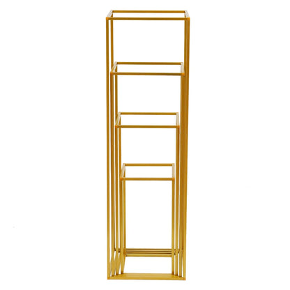 Gold metal flower stand 4 PCS