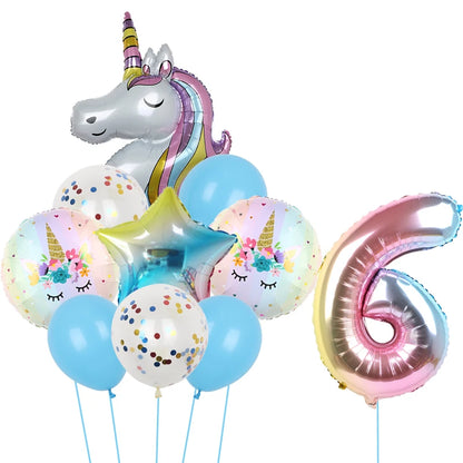 1Set Unicorn theme balloon 32inch
