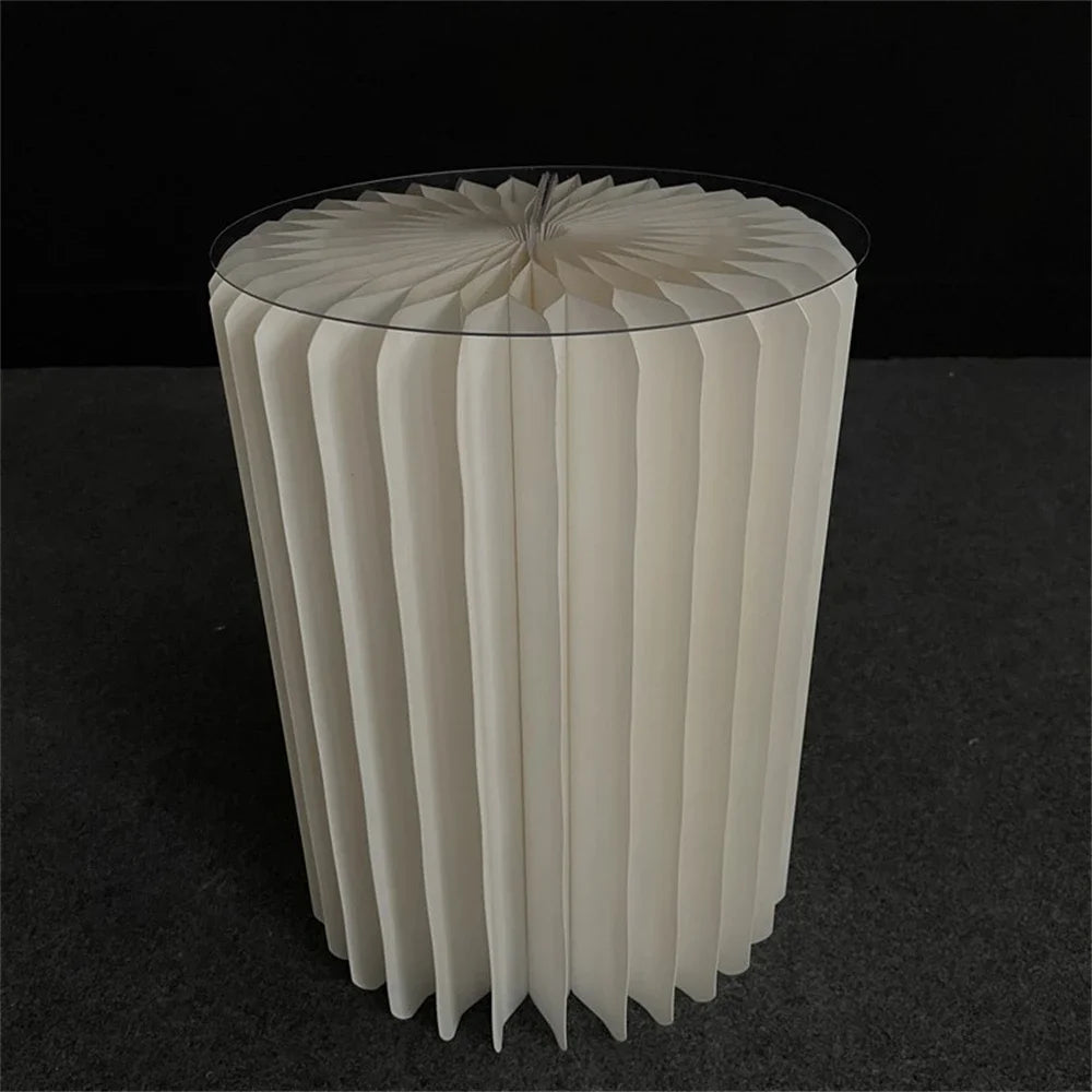 Cylinder folding stand for decoration