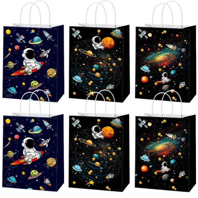 Outer Space with handle bags 6/12/24pcs