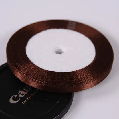 Silk Satin ribbons 22 meters/roll 6mm