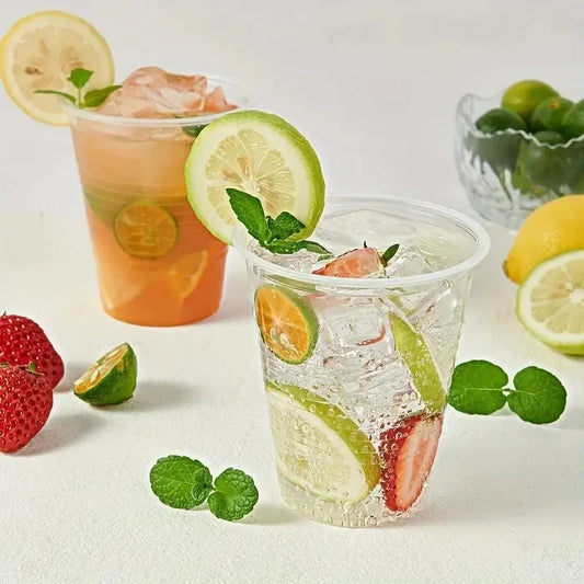 50/100PCS Clear Disposable Plastic Cups