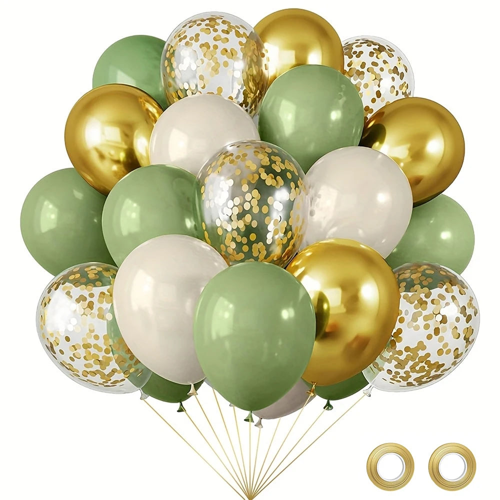 Retro Olive Green Balloons