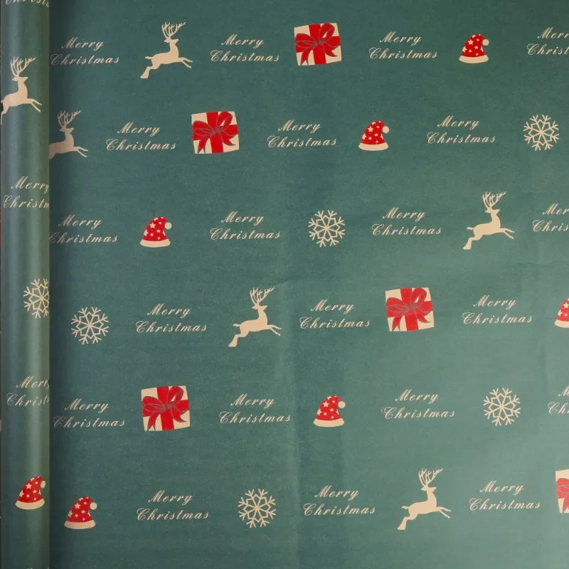 20/1PCS Christmas Kraft Paper Roll