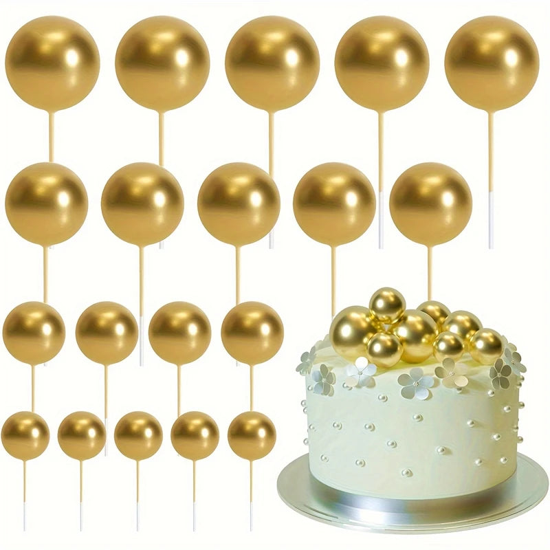 20Pcs Gold & Silver ball decoration