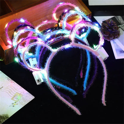 LED Light-up Bow Headba 5/1pcs