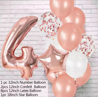 Balloons Number  set  / 12Pcs