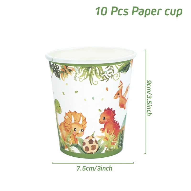 Dinosaur disposable tablecloth party decoration