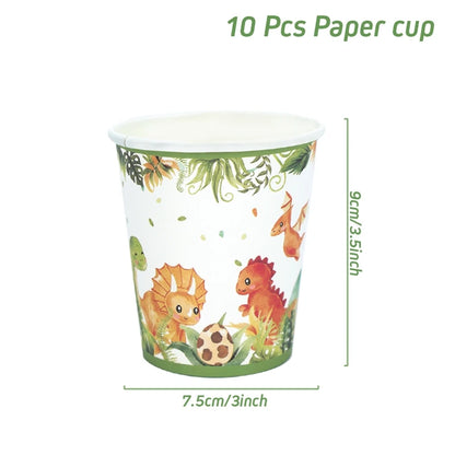 Dinosaur disposable tablecloth party decoration