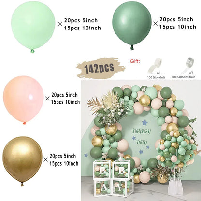 Jungle Safari Green Balloon Arch Kit