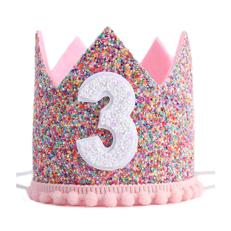 Crown hat  kids 1 2 3 Year 1st
