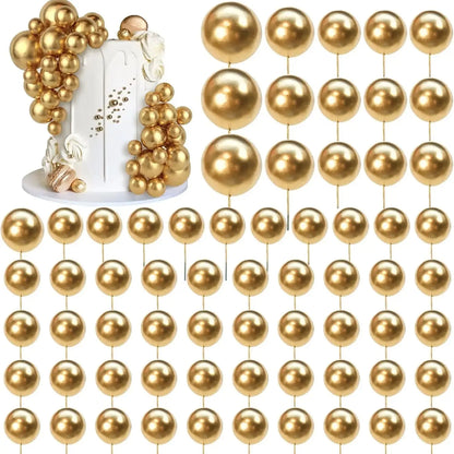 Balls cake for decoration  4 sizes /66 PCS