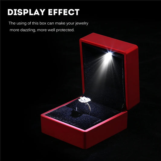 4 Colors LED lighted ring storage box