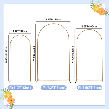 Arched iron frame removable portable 1pc