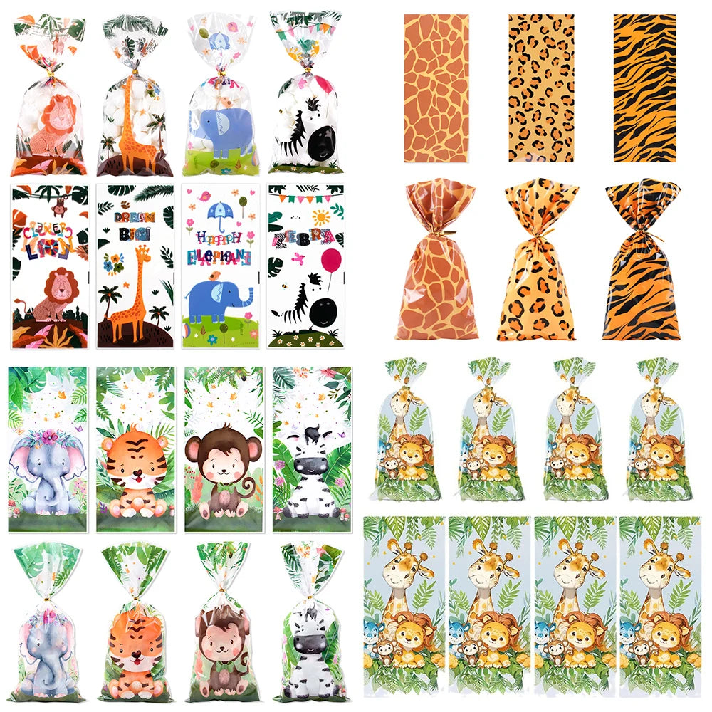 Safari Animal Bags 50pcs
