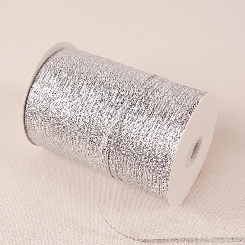 Glitter Silk Satin Ribbon Decoration 10meters 3mm