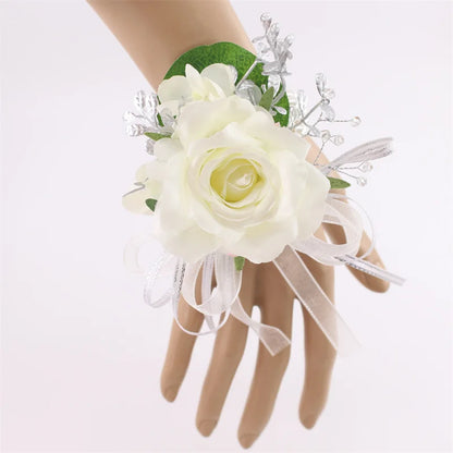 Bracelet FlowerCorsage Bridesmaid Sisters