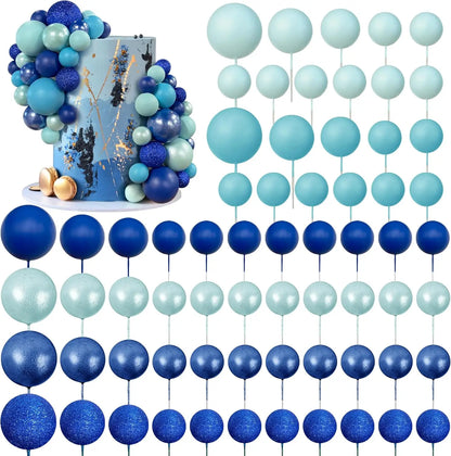 Balls cake for decoration  4 sizes /66 PCS