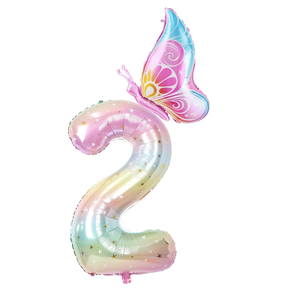 Colorful Gradient Number Balloon 40Inch
