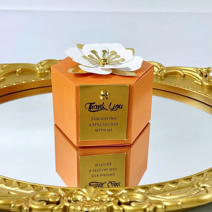 Creative flower hexagonal gift box 20/50pcs