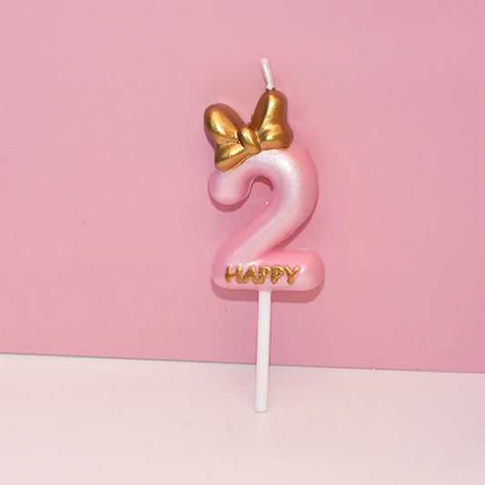 Mickey pink candle