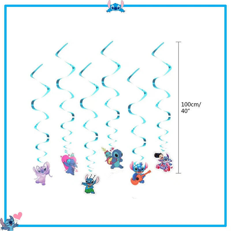 Disney Stitch Birthday Party Decoration Supplies New Lilo Stitch Balloon Baby Shower Aloha Paper Cups Plates Napkins Tablecloth