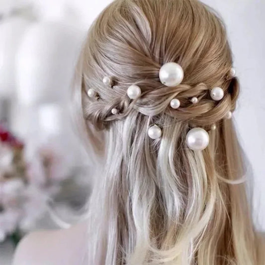 Elegant Pearl Crystal Hairpin 20pcs
