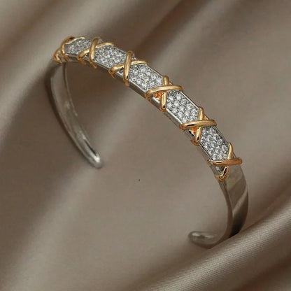 Sabina zircon & crystal bangles & bracele