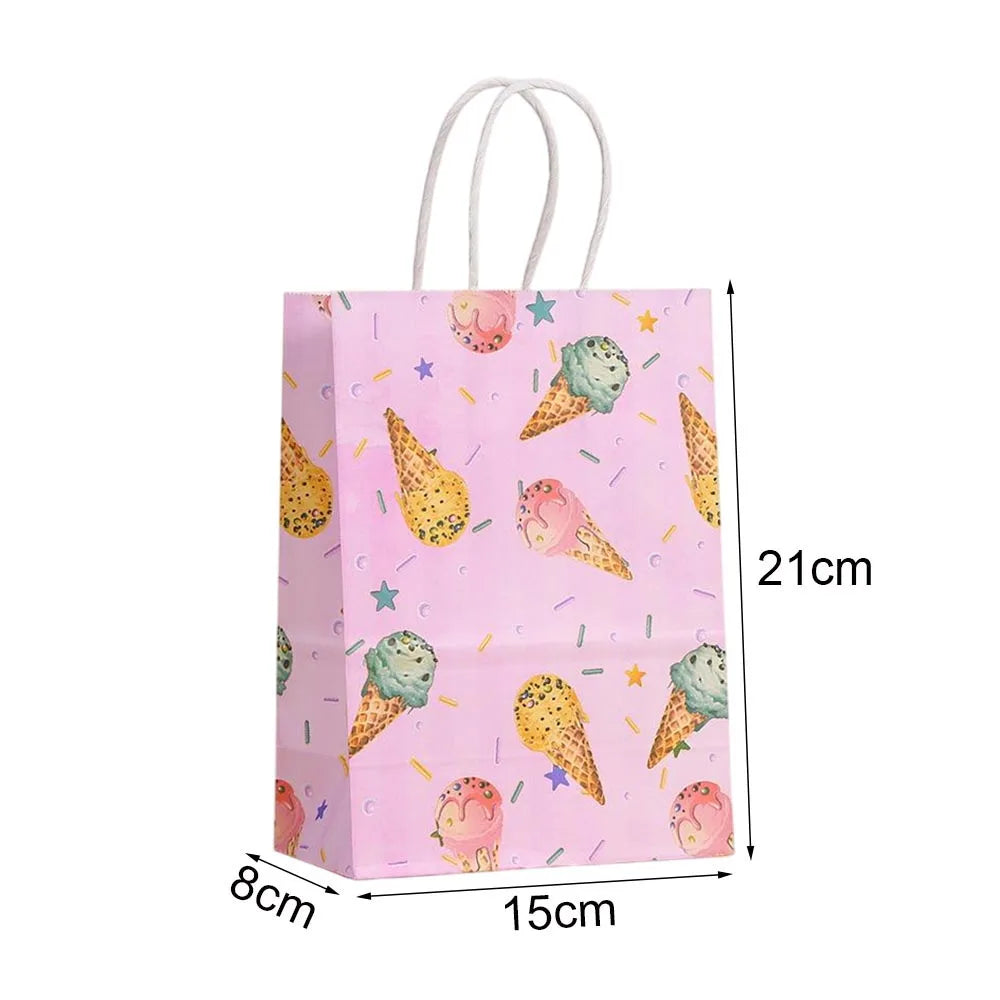 Ice Cream Party Gift Bags 6/12/24pcs