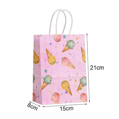 Ice Cream Party Gift Bags 6/12/24pcs
