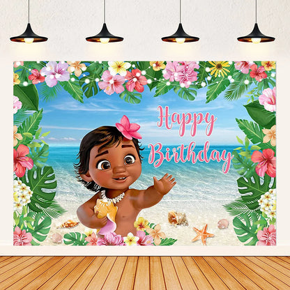 Moana theme background decoration