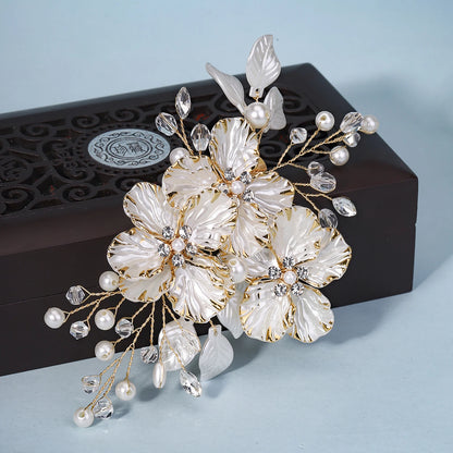 Hairpin Elegant Pearl Crystal