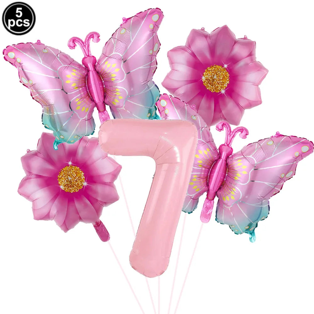Colorful Butterfly balloons 5pcs