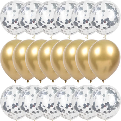 10/20PCS Star Confetti Latex Balloons