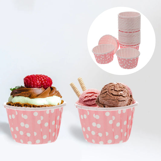Disposable Ice cream cups paper 50 Pcs
