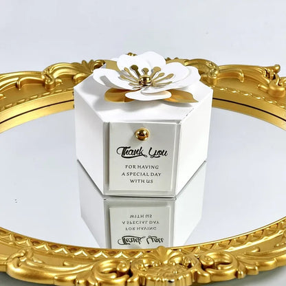 Creative flower hexagonal gift box 20/50pcs