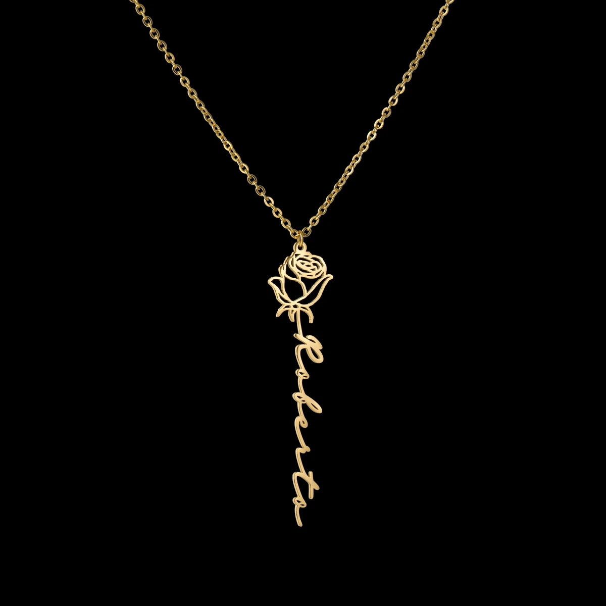 Custom name necklaces personalized heart butterfly