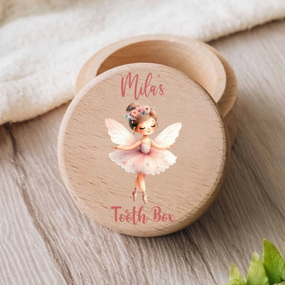 Custom name box for milk Teeth storage collect Keepsake , Baby shower