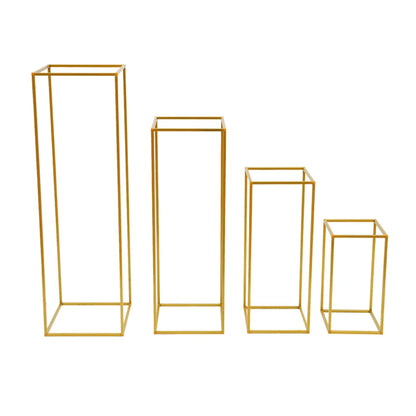 Gold metal flower stand 4 PCS