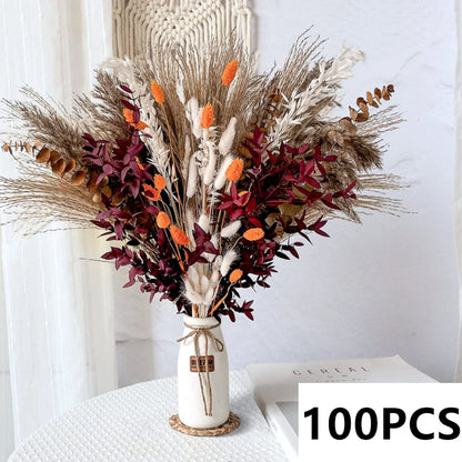 Natural Pampas Grass Dried Flower Bouquet