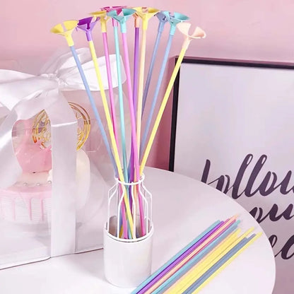 20/40pcs Mixcolor 32cm balloon stick rods