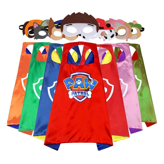 Paw Patrol Mask Cloak Cape Cosplay