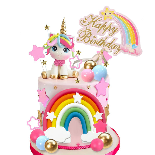 Unicorn topper cake decorations