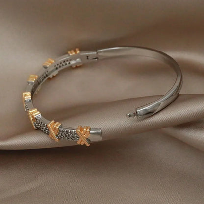 Sabina zircon & crystal bangles & bracele