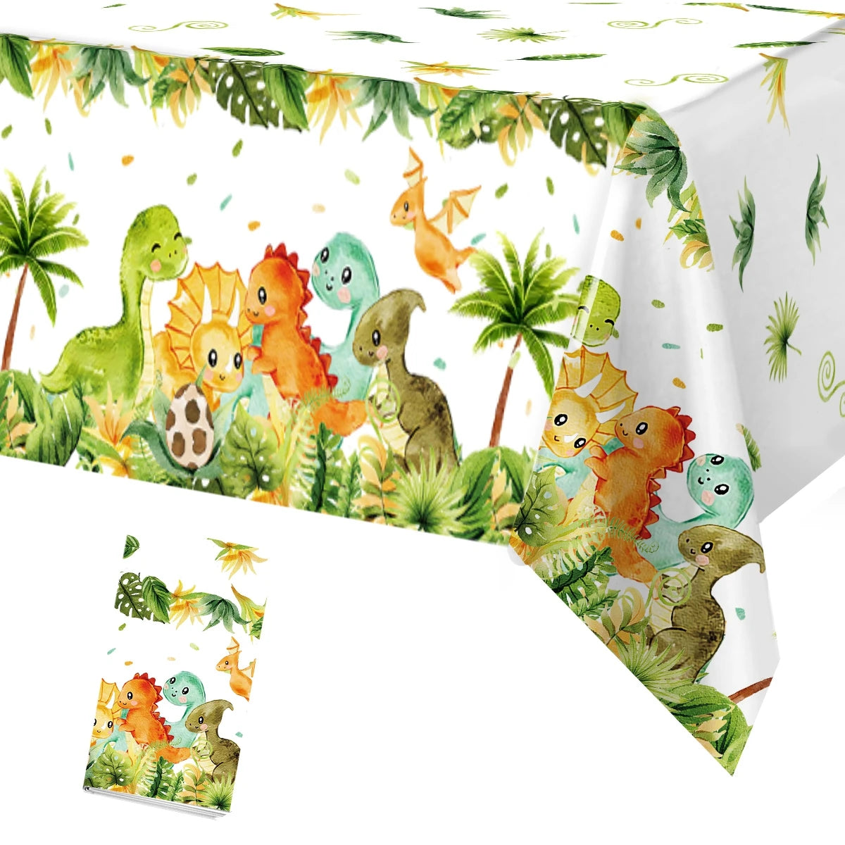 Dinosaur disposable tablecloth party decoration
